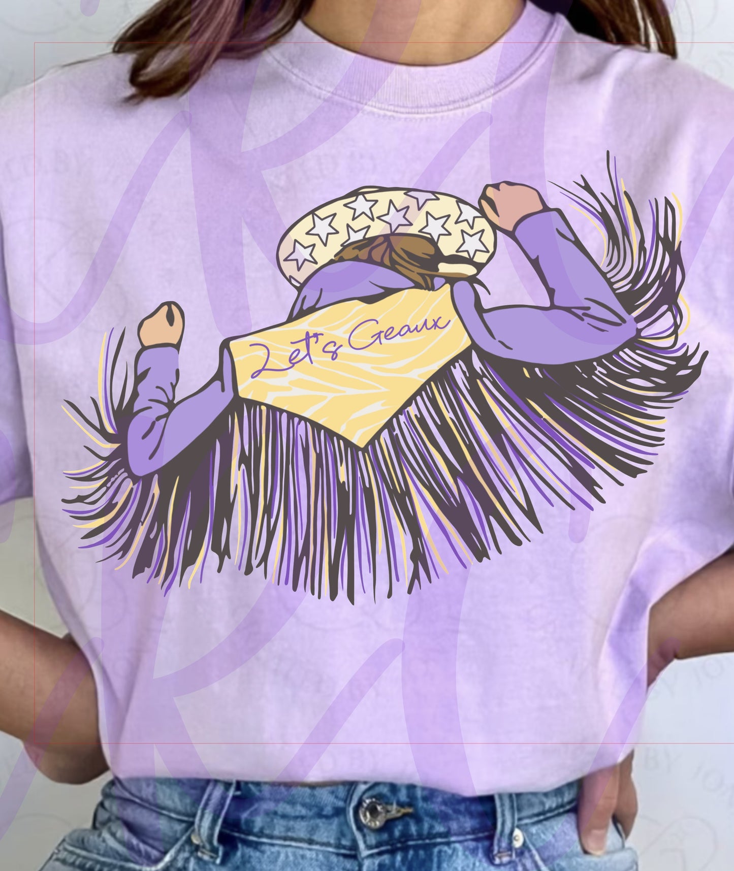 LSU Fringe Girl Tee